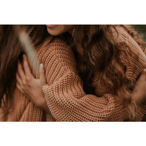 Yuki Kidswear Yuki | Chunky knit Sweater | Coral