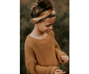 Yuki | Chunky knit Sweater | Gold - Bij en Mus