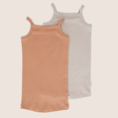 Feeēn mini Feeēn Mini | Singlet Set | Peach + almond Feeēn mini Feeēn Mini | Singlet Set | Peach + almond