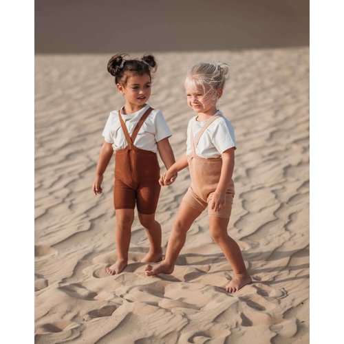 Silly Silas Silly Silas | Shorty maillot met bretels | Licht Bruin