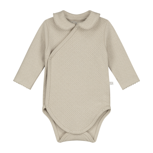 Mats & Merthe Mats & Merthe | Charlotte romper met kraagje LS | Sand