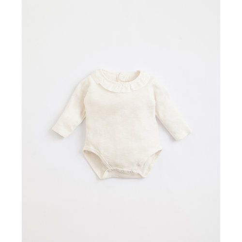 Play Up Play Up | Flamé body | Romper met frill kraagje wit Play Up Play Up | Flamé body | Romper met frill kraagje wit