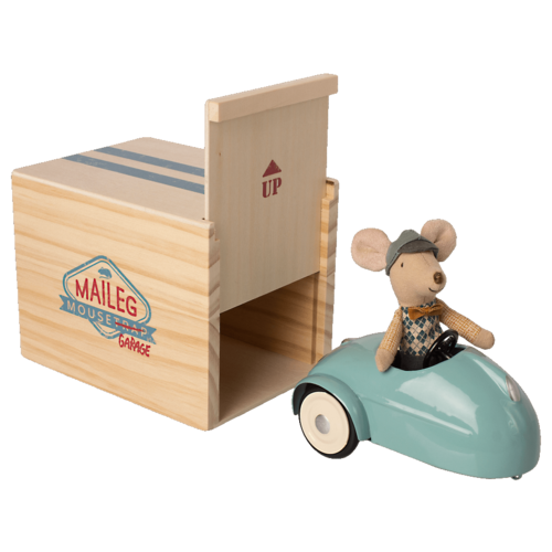 Maileg Maileg | Vintage muizen auto met garage Maileg Maileg | Vintage muizen auto met garage