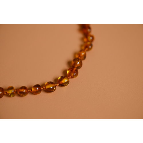 Orange and Amber Orange and Amber | Amber / Barnsteen ketting 32cm