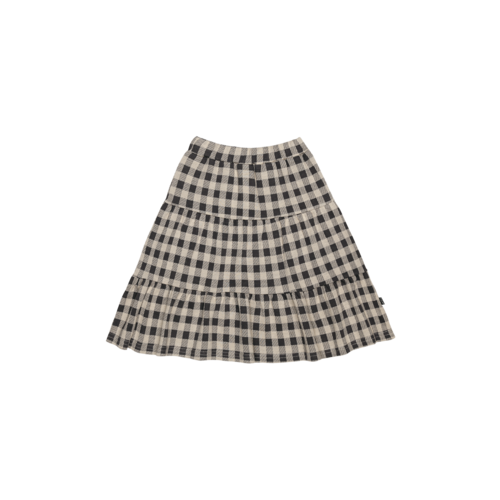 House of Jamie House of Jamie | Midi Skirt | Rok Charcoal Vichy House of Jamie House of Jamie | Midi Skirt | Rok Charcoal Vichy