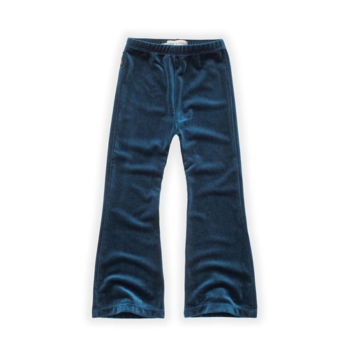 Sproet & Sprout Sproet & Sprout | Flared Legging Velvet Blue Sproet & Sprout Sproet & Sprout | Flared Legging Velvet Blue