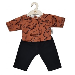 Hollie Hollie | Poppenbroek en -shirt | Dino Terra