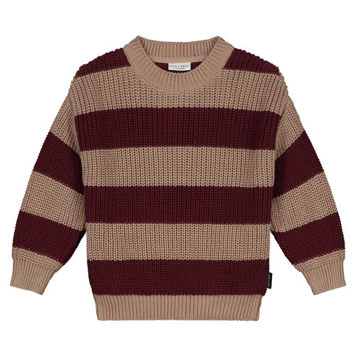 Daily Brat Daily Brat | Elliot Striped Knitted Sweater | Pecan Daily Brat Daily Brat | Elliot Striped Knitted Sweater | Pecan