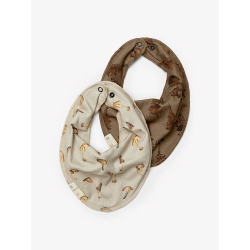 Lil' Atelier Lil' Atelier | Geo bibs | Kwijlslabber 2-pack peyote Lil' Atelier Lil' Atelier | Geo bibs | Kwijlslabber 2-pack peyote
