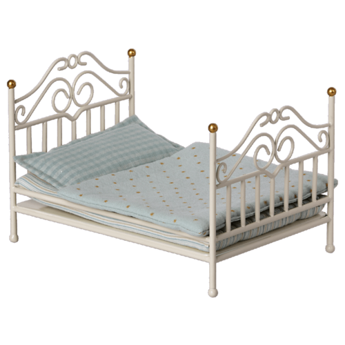 Maileg Maileg | Vintage Bed Micro | 2-persoons muisjes bed Maileg Maileg | Vintage Bed Micro | 2-persoons muisjes bed