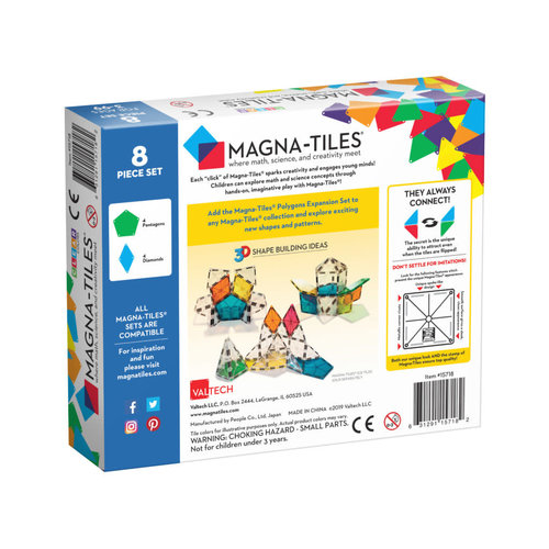 Magna-Tiles Magna-Tiles | Polygons uitbreidingsset | 8 delig