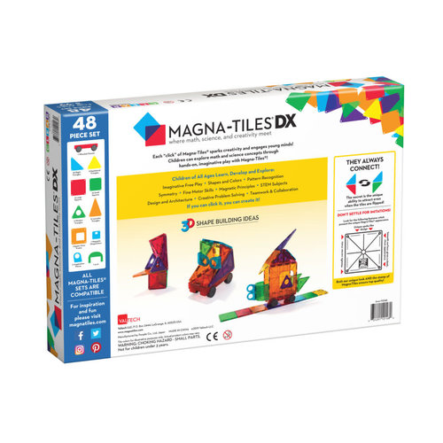 Magna-Tiles Magna-Tiles | Clear Colors Deluxe set | 48 delig