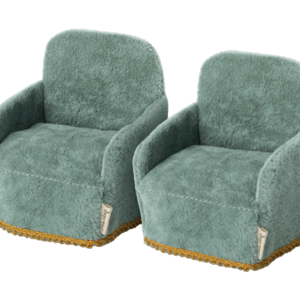 Maileg Maileg | Chair 2-pack | Groene velvet stoelen