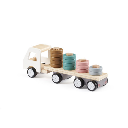 Kid's Concept Kid's Concept | Houten vrachtwagen met ringen Aiden