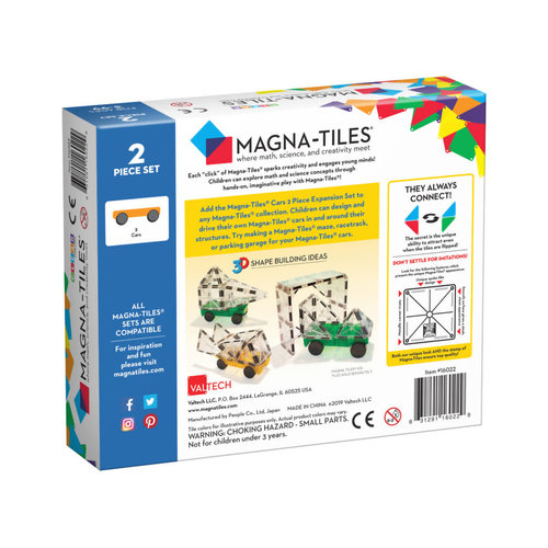 Magna-Tiles Magna-Tiles | Cars uitbreidingsset | 2 delig