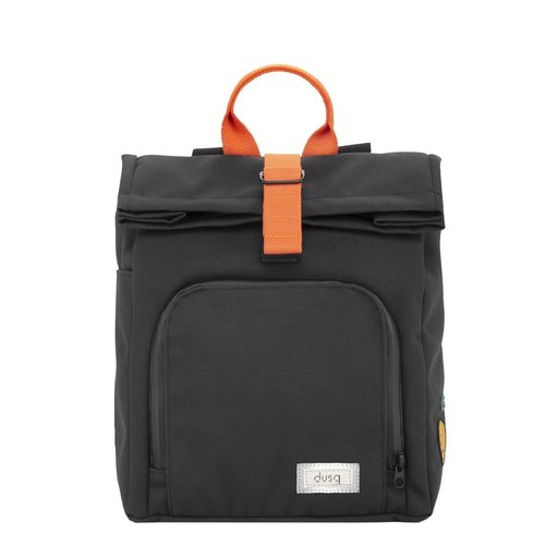 Dusq Dusq | Mini bag | Canvas | Night black + Fresh orange Dusq Dusq | Mini bag | Canvas | Night black + Fresh orange