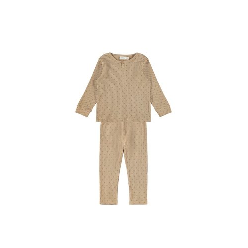 Lil' Atelier Lil' Atelier | Lolo Night Set | Pyjama Travertine Lil' Atelier Lil' Atelier | Lolo Night Set | Pyjama Travertine