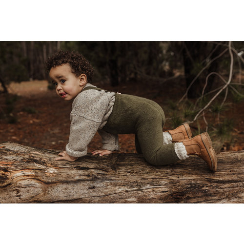 Silly Silas Silly Silas | Teddy warmy footless tights | Olive