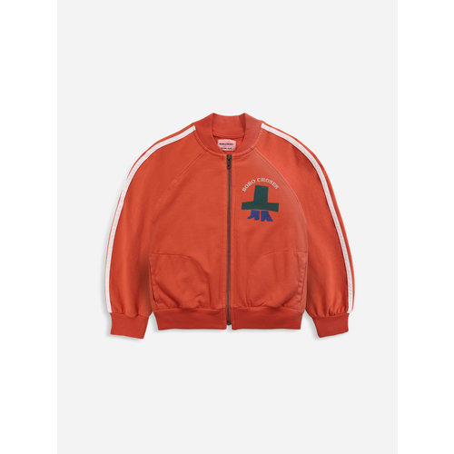 Bobo Choses Bobo Choses | I'm A Poet zipped sweatshirt | Red Bobo Choses Bobo Choses | I'm A Poet zipped sweatshirt | Red