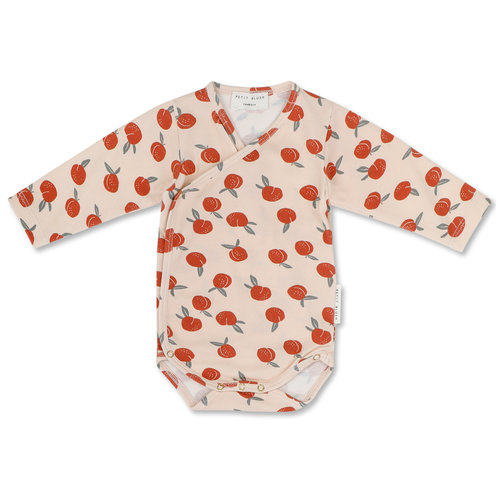 Petit Blush Petit Blush | Newborn Kimono | Overslag romper Peaches Petit Blush Petit Blush | Newborn Kimono | Overslag romper Peaches