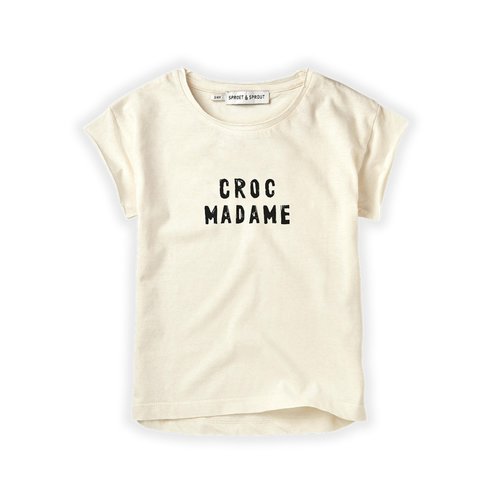 Sproet & Sprout Sproet & Sprout | T-shirt Croc Madame | Summer White Sproet & Sprout Sproet & Sprout | T-shirt Croc Madame | Summer White