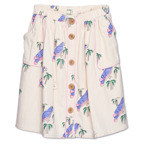 Wander & Wonder Wander & Wonder | Piping skirt | Ecru Parrot Wander & Wonder Wander & Wonder | Piping skirt | Ecru Parrot