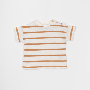 Play Up Play Up | Striped Jersey T-Shirt | Braid brown