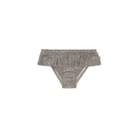 House of Jamie | Fringe Bikini Bottom | Charcoal Little Leopard