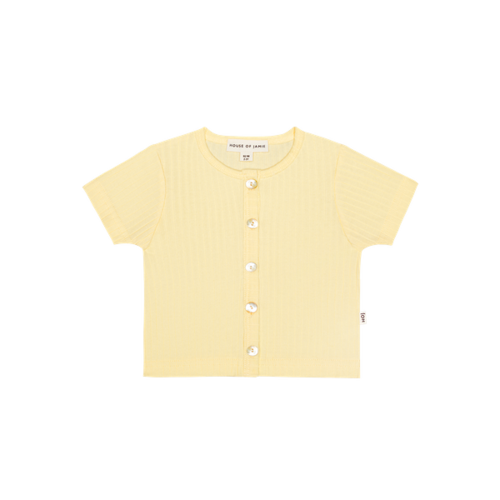 House of Jamie House of Jamie | Rib Button t-shirt | Macaron House of Jamie House of Jamie | Rib Button t-shirt | Macaron