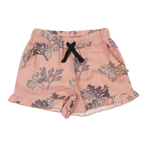 CarlijnQ CarlijnQ | Ruffled shorts | Coral CarlijnQ CarlijnQ | Ruffled shorts | Coral