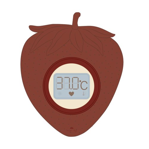 Konges Sløjd Konges Slojd | Siliconen bad thermometer Strawberry Konges Sløjd Konges Slojd | Siliconen bad thermometer Strawberry