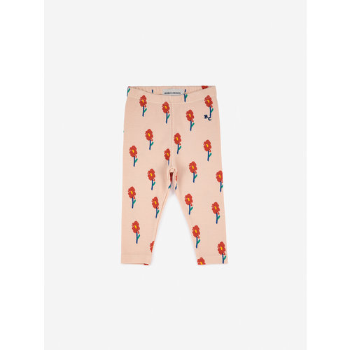Bobo Choses Bobo Choses | Flowers all over baby legging | Peach Bobo Choses Bobo Choses | Flowers all over baby legging | Peach