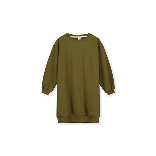 Gray Label Gray Label | Dropped Shoulder Dress Olive Green Gray Label Gray Label | Dropped Shoulder Dress Olive Green