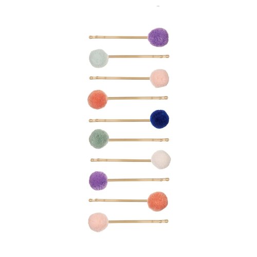 Mimi & Lula Mimi & Lula | Marseille mini pompom grips | Schuifjes Mimi & Lula Mimi & Lula | Marseille mini pompom grips | Schuifjes