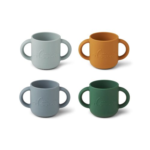 Liewood Liewood | Gene silicone cup DINO | Drinkbeker met oortjes
