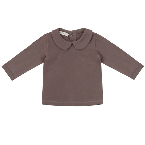Phil & Phae Phil & Phae | Baby collar tee | Heather Phil & Phae Phil & Phae | Baby collar tee | Heather
