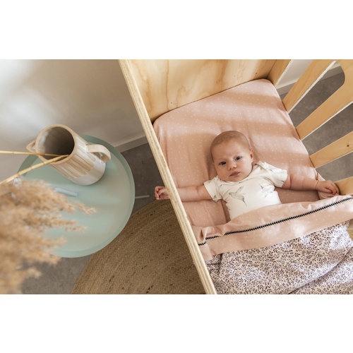 Mies & Co Mies & Co | Baby crib sheet | Wieg laken | Adorable Dots Sweet Pink