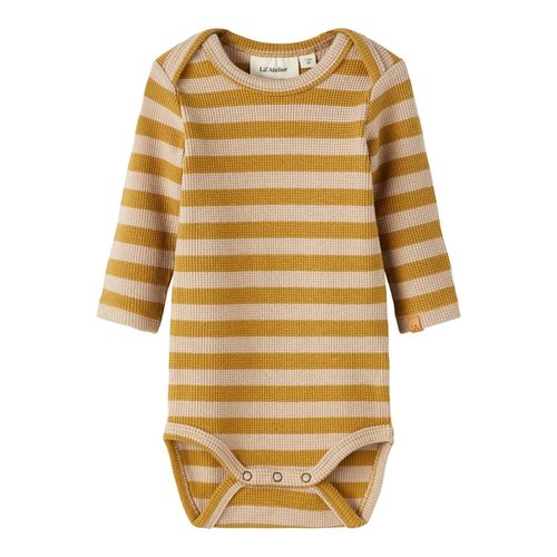 Lil' Atelier Lil' Atelier | Lebon body LS | Bronze mist stripes Lil' Atelier Lil' Atelier | Lebon body LS | Bronze mist stripes