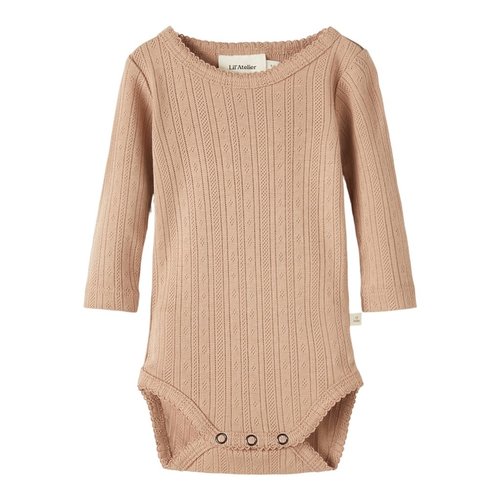 Lil' Atelier Lil' Atelier | Rachel slim body LS | Romper Almondine Lil' Atelier Lil' Atelier | Rachel slim body LS | Romper Almondine