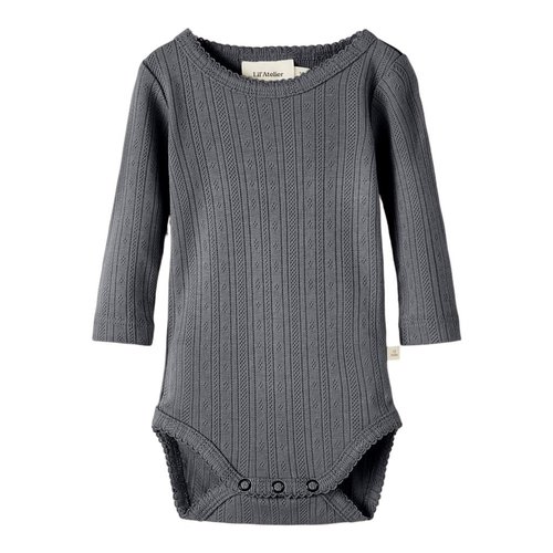 Lil' Atelier Lil' Atelier | Rachel slim body LS | Romper Quiet Shade