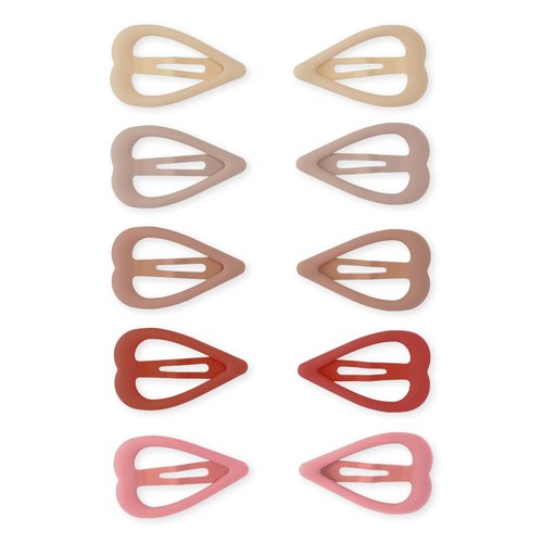 Konges Sløjd Konges Slojd | 10-pack mini haarknipjes | Heart Konges Sløjd Konges Slojd | 10-pack mini haarknipjes | Heart