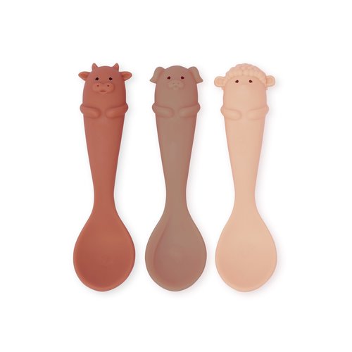 Konges Sløjd Konges Slojd | Baby spoon | Siliconen lepel 'Farm' per stuk Konges Sløjd Konges Slojd | Baby spoon | Siliconen lepel 'Farm' per stuk