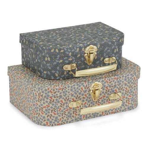 Konges Sløjd Konges Slojd | 2-pack suitcase | Koffertjes Champ Bleu / Nuit des Fleurs Konges Sløjd Konges Slojd | 2-pack suitcase | Koffertjes Champ Bleu / Nuit des Fleurs