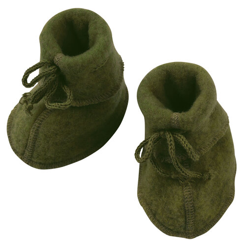 Engel Natur Engel Natur | Baby booties | Slofjes wol | Reed melange groen