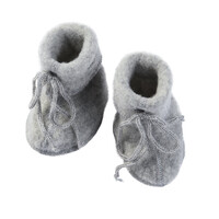 Engel Natur | Baby booties | Slofjes wol | Grey melange