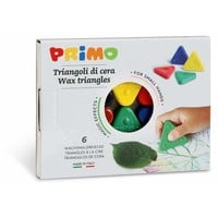 Primo | Driehoek waskrijtjes zijde 6 in doosje