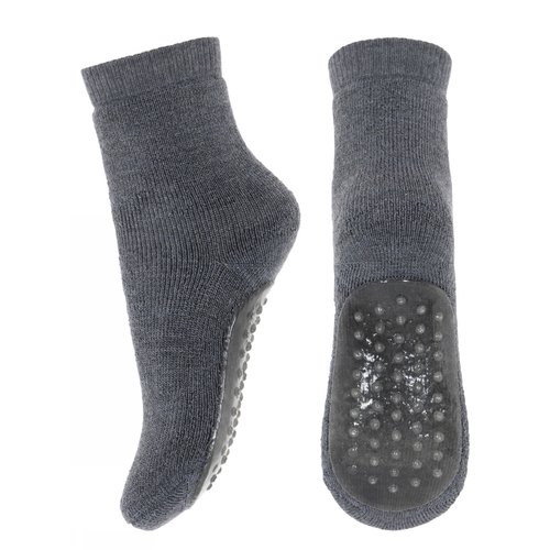 MP Denmark MP Denmark | 79187 Slof sokken anti slip met wol | 497 Dark Grey