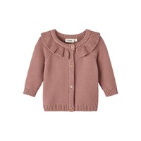 Lil' Atelier | Rosanna loose knit baby vestje | Burlwood