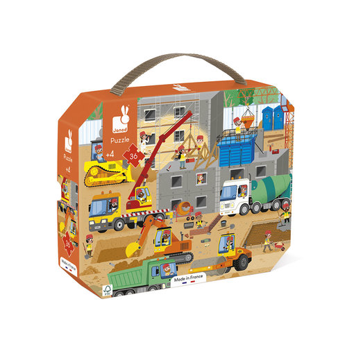 Janod Janod | Puzzel - Op de Bouwplaats Janod Janod | Puzzel - Op de Bouwplaats