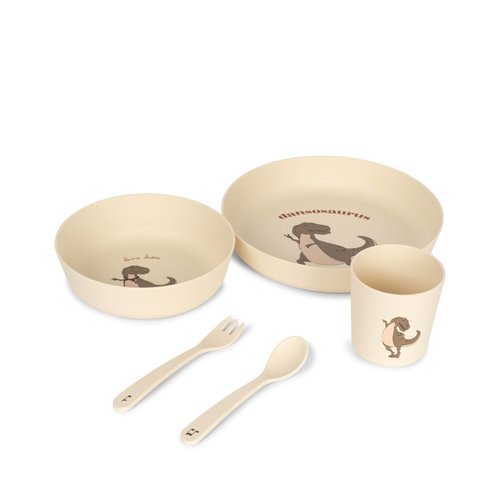 Konges Sløjd Konges Slojd | Dinner set | Eetset Dansosaurus Konges Sløjd Konges Slojd | Dinner set | Eetset Dansosaurus